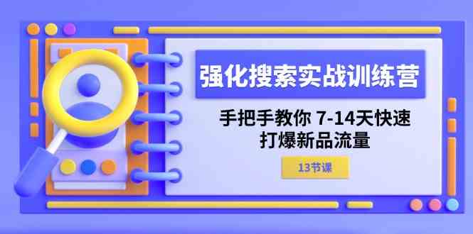 强化搜索实战训练营,手把手教你7-14天快速打爆新品流量(13节课)-世康聊项目