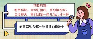 (11722期)ai语聊,单窗口收益50+,单机收益500+,无脑挂机无脑干!!!-世康聊项目