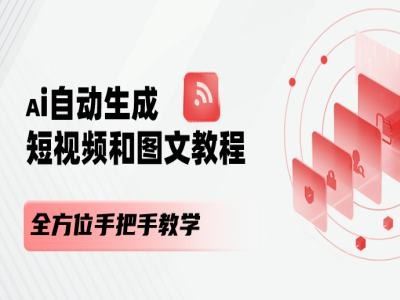 AI自动生成短视频和图文课程，全方位手把手教学-世康聊项目