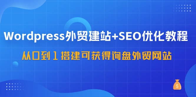 （11911期）WordPress-外贸建站+SEO优化教程：从0到1搭建可获得询盘外贸网站-57节课-世康聊项目