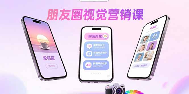 朋友圈视觉营销课：问候图美化，晒单图设计，拼图玩法教学-世康聊项目