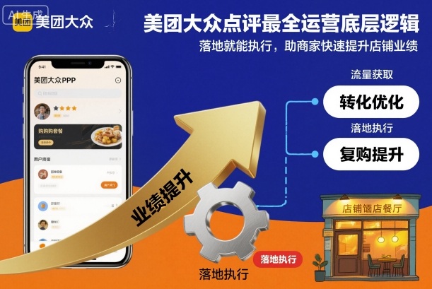 美团大众点评最全运营底层逻辑，落地就能执行，助商家快速提升店铺业绩-世康聊项目