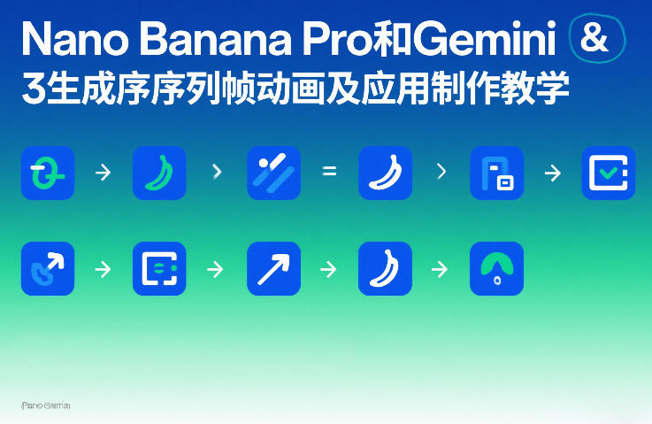 Nano Banana Pro和Gemini 3生成序列帧动画及应用制作教学-世康聊项目