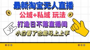(11586期)最新淘宝无人直播 公域+私域玩法打造真正的日不落直播间 小白看了也能…-世康聊项目