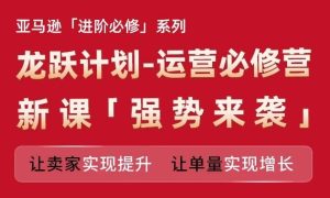 亚马逊进阶必修系列,龙跃计划-运营必修营新课,让卖家实现提升 让单量实现增长-世康聊项目