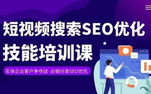 实体抖音搜索（抖音SEO）变现课，短视频搜索seo优化技能-世康聊项目