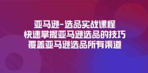 亚马逊选品实战课程，快速掌握亚马逊选品的技巧，覆盖亚马逊选品所有渠道-世康聊项目