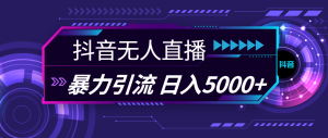 (11709期)抖音无人直播,暴利引流,日入5000+-世康聊项目