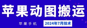 2024年7月苹果手机动图搬运技术-世康聊项目