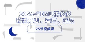 （12106期）2024-TEMU拼多多·跨境开店、运营、选品（25节视频课）-世康聊项目