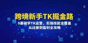 跨境新手TK掘金路:0基础学TK运营,实操技能全覆盖,从注册到盈利全攻略-世康聊项目