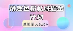 2024情趣色粉私域掘金天花板日入500+后端自动化掘金-世康聊项目