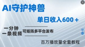 制作各省守护神,100多W播放量的视频只需要1分钟就能完成【揭秘】-世康聊项目