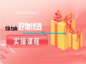 tiktok好物优选实操课程,好物分享操作技巧-世康聊项目