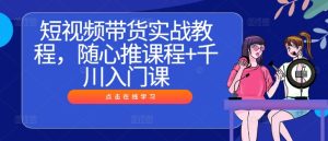 短视频带货实战教程，随心推课程+千川入门课-世康聊项目