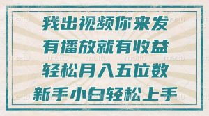 (13667期)不剪辑不直播不露脸,有播放就有收益,轻松月入五位数,新手小白轻松上手-世康聊项目