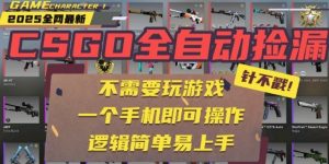 CSGO自动捡漏项目，最新独家玩法，一个手机即可操作，新手小白轻松月入1W+，操作简单易上手【揭秘】-世康聊项目