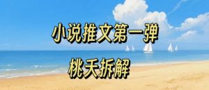 小说推文项目操作全流程第一弹,0粉就能做,门槛低非常适合新手-世康聊项目