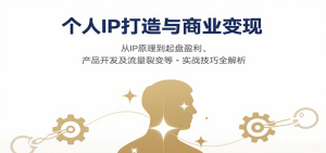 个人IP打造与商业变现,从IP原理到起盘盈利、产品开发及流量裂变等实战技巧全解析-世康聊项目