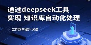 通过deepseek工具实现知识库自动化处理，工作效率提升10倍-世康聊项目