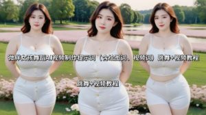 微胖女孩舞蹈AI视频制作提示词(含绘图词、视频词) 跳舞+视频教程-世康聊项目