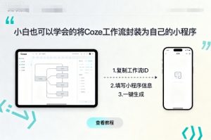 小白也可以学会的将coze工作流封装为自己的小程序-世康聊项目