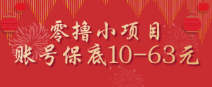 零撸小项目，一个账号保底10-63元，适合新手小白操作，能多账号领低保-世康聊项目