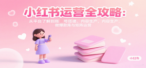 小红书运营全攻略：从平台了解到账号搭建、内容生产，做爆款库与矩阵运营-世康聊项目