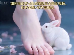 如何用即梦ai生成爆款玉足美足视频，即梦出图+即梦出视频，快速涨粉-世康聊项目