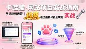 卡哇猫·网站项目，网站搭建与运营以及引流跳转付费-世康聊项目