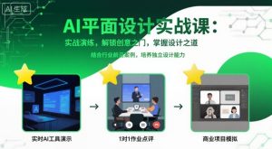 AI平面设计实战课，实战演练，解锁创意之门，掌握设计之道-世康聊项目