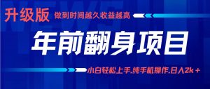 项目讲解年入百万：小白轻松上手，纯手机操作.日入2k+-世康聊项目