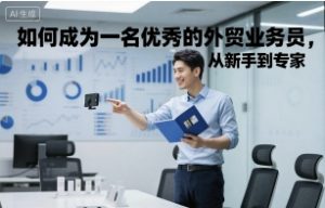如何成为一名优秀的外贸业务员,从新手到专家-世康聊项目