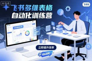 飞书多维表格自动化训练营,手把手教你告别重复处理,用多维表格开启高效办公新模式-世康聊项目