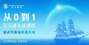 从0-1亚马逊实战课程，亚马逊从0-1，从1-10实操变现-世康聊项目