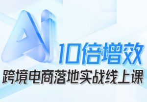 跨境电商10倍增效,跨境电商AI落地实战线上课-世康聊项目