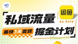 私域流量掘金计划实战训练营，最快3天变现-世康聊项目