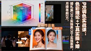 PR调色实战课：色彩理论+工具实操+婚礼医美/30+实操案例，月接单超2万-世康聊项目