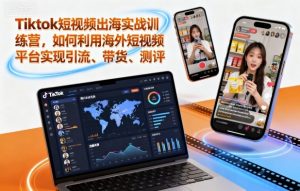 Tiktok短视频出海实战训练营，如何利用海外短视频平台实现引流、带货、测评-世康聊项目