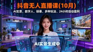 抖音无人直播课(10月-世康聊项目