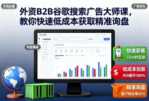 外资B2B谷歌搜索广告大师课，教你快速低成本获取精准询盘-世康聊项目