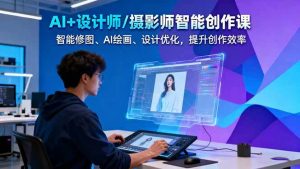 AI+设计师/摄影师智能创作课：智能修图、AI绘画、设计优化，提升创作效率-世康聊项目