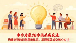 步步为赢10步绝杀成交法:构建完整的销售思维体系,掌握高效成交核心心法-世康聊项目