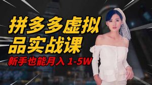 2025 拼多多虚拟品系统实战课，轻资产项目，可矩阵开工作室，新手也能…-世康聊项目
