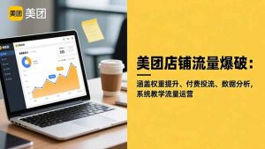 美团店铺流量爆破：涵盖权重提升、付费投流、数据分析，系统教学流量运营-世康聊项目