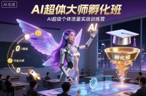 AI超体大师孵化班，AI超级个体流量实战训练营-世康聊项目