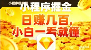 微信小程序掘金项目,日入几张,项目简单,小白一看就懂,5分钟就能学会上手操作【揭秘】-世康聊项目