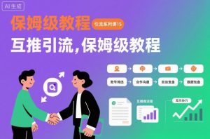 引流系列课15:互推引流,保姆级教程【文档】-世康聊项目