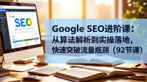 Google SEO进阶课:从算法解析到实操落地,快速突破流量瓶颈(92节课-世康聊项目
