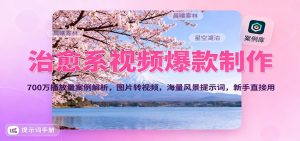 治愈系视频爆款制作,700万播放量案例解析,图片转视频,海量风景提示词,新手直接用-世康聊项目